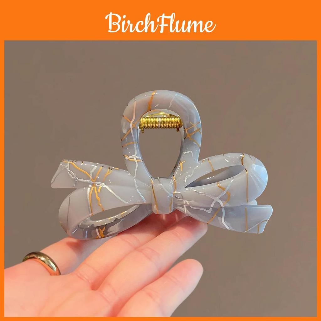 Butterfly Hair Claw With Gold Silver Thread For Womens Fashion Hair Accessories