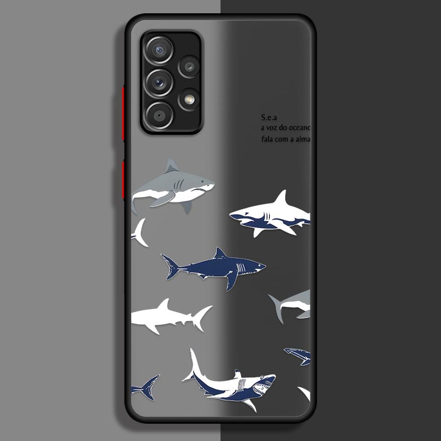 

Cartoon Shark Phone Cover Case for Samsung Galaxy A56 A55 A16 A15 A54 A53 A52S A72 A17 A52 A14 A23 A34 A36 A35 A73 A33 Galaxy A14