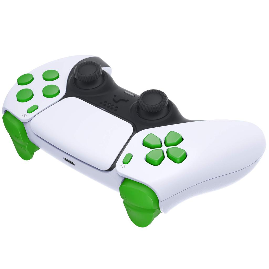 eXtremeRate Replacement for PS5 Controller Share Optional Face Pure Color Full Button Set for PlayStation 5 Controller Controller Not Included D-Pad