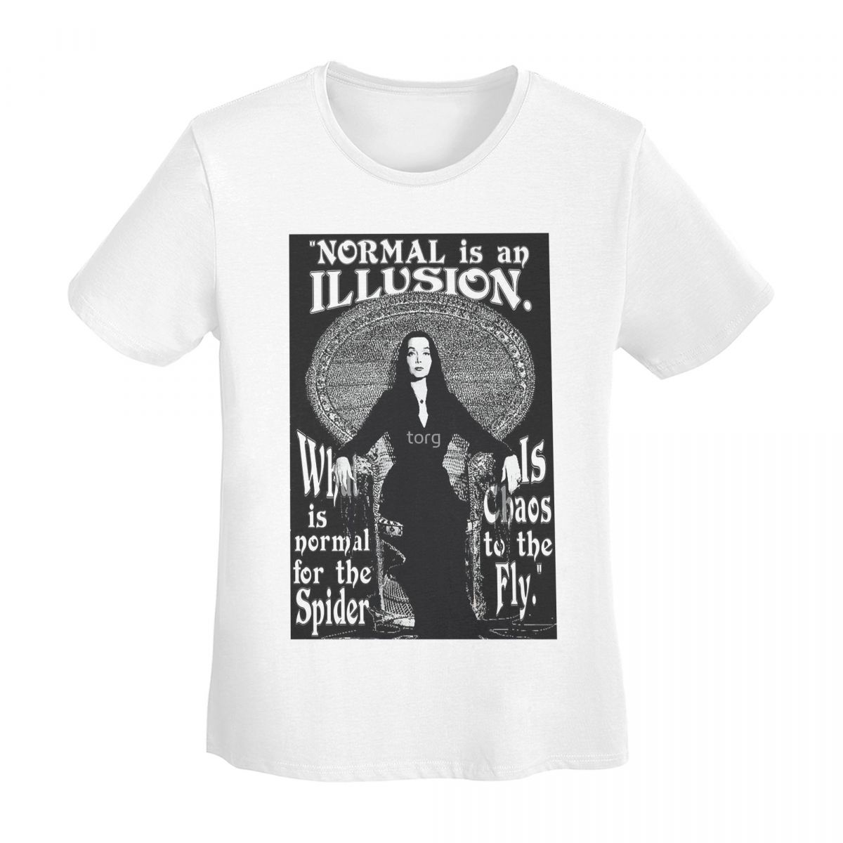 

Morticia Addams TShirt Women Short Sleeve T Shirts Round Neck Clothes Cotton Summer Tees Streetwear S
