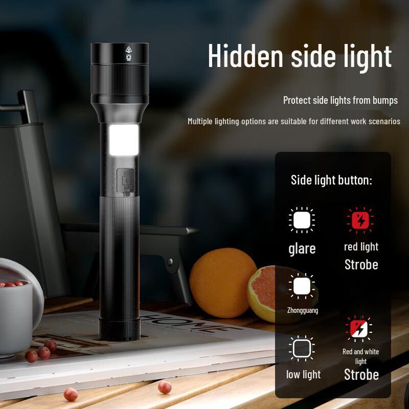 TCL Tactical Super Bright Rechargeable Flashlight