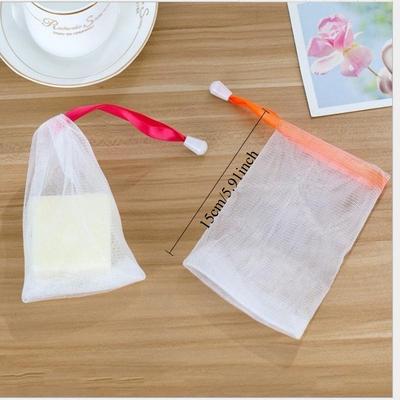 10 Pièces/set Sac Filet Moussant Nettoyant Portable Filets Moussants Savon pour Douche Lavage Accessoires de Salle de Bain Couleur Aléatoire