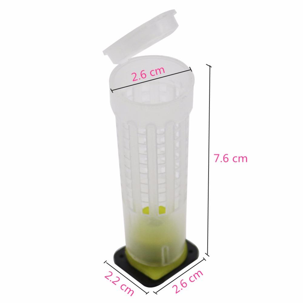 20Pcs Queen Bee Rearing Cup Larva Anti Worker Bees Bite Protective Cover Beekeeping Cell Cup Apiculture Beekeeper Supplies