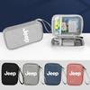 Car Wallet Key Storage Bag Keychain USB Cable Card Holder Accessories For JEEP Renegade Grand Cherokee Wrangler Liberty Compass ALY1