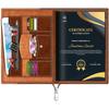 Fedus Document File Folder For Certificates, Leatherette Multipurpose Professional Folder File For Documents, Documents