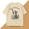 Wut verzehrt mich T-Shirt Herren Damen Süße Katze Meme T-Shirt Cottagecore Psychische Gesundheit T-Shirt Schmetterling Herren Kleidung Kurzarm