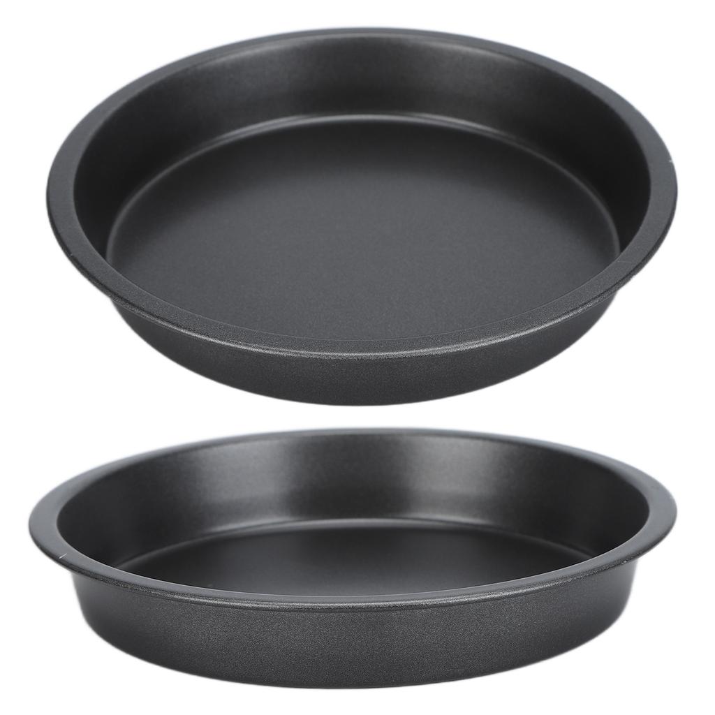 2 ks Nepřilnavá pánev na pizzu Hluboká Zesílená Uhlíková Ocel Pečicí Forma pro Kuchyňskou Pekárnu