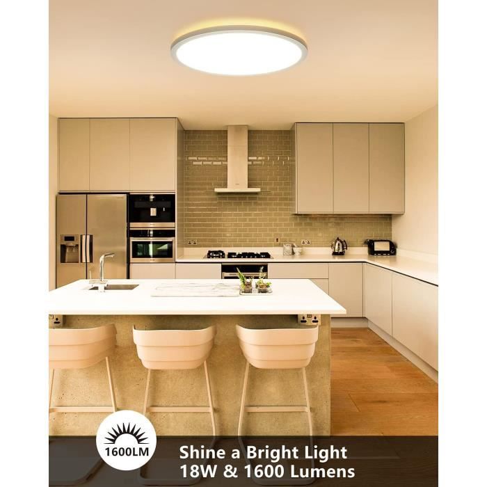 LED-taklampa - LEDYA - 24W - 1600LM - 3000K - Ultratunn - Energibesparande