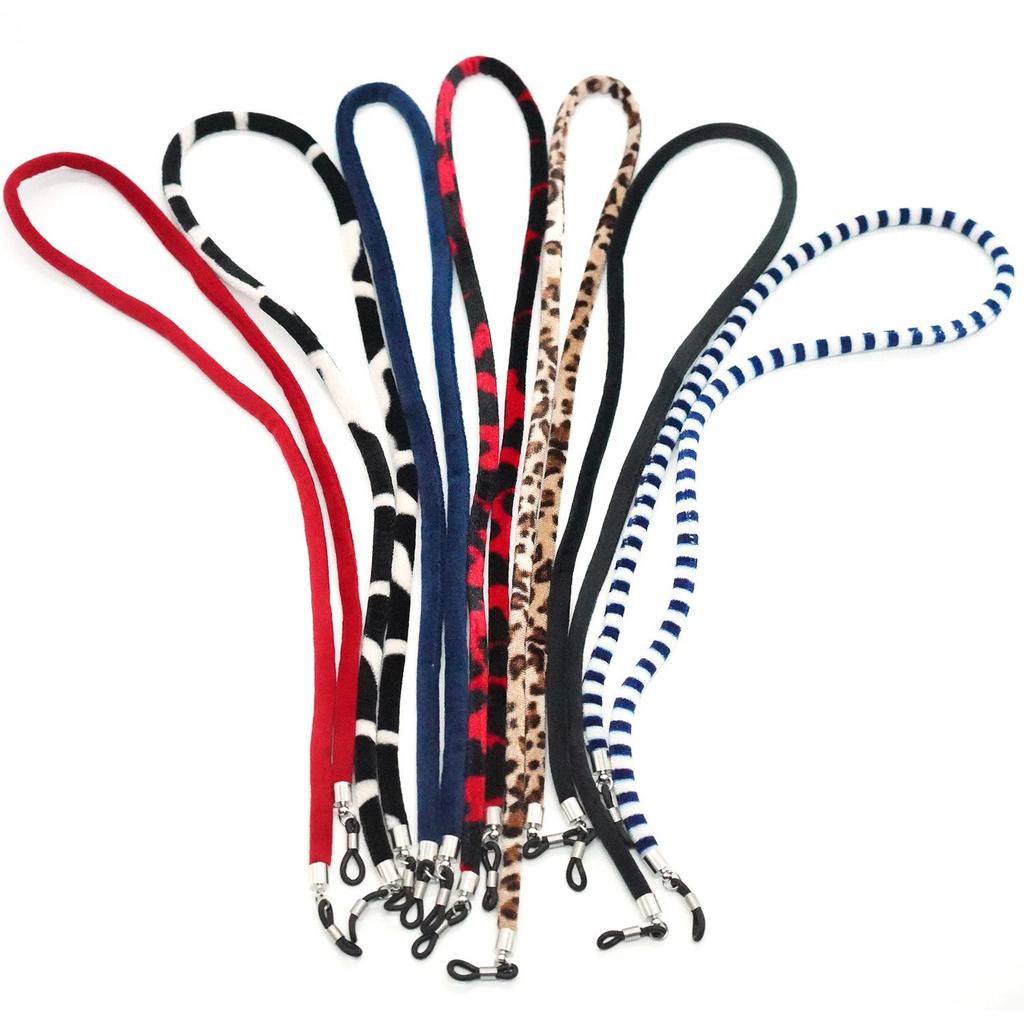 Velvet Leopard Print Multicolor Ethnic Glasses Holder Chain