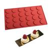24-Cavity Silicone Mold for Chocolate Chip Mousse Cakes or Handmade Soaps