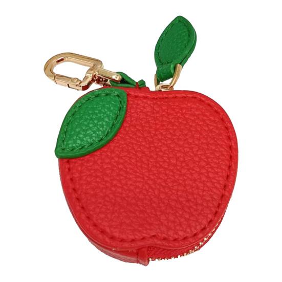 Cute Fruit Coin Purse Bag Charm Mini Fruit Coin Wallet Zipper Change Purse Keychain Charm for Handbag Tote Wallet Accessories