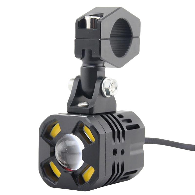 Motorcycle Led Headlight Spotlight Mount Bracket Adjustable Fog Light Auxiliary Lamp Bumper Clamps Holder Motorcycle Accessories