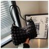 Women's bag new small fresh soft underarm pleated bag fashionable atmosphere simple shoulder bag
