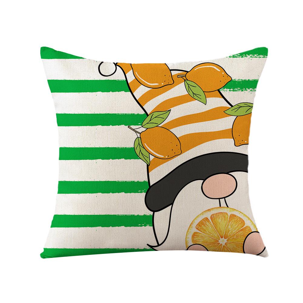 

Lemon Print Pillow Cover Nordic Polyester Cartoon Print Home Cushion Cover Living Room Cushion Cover 45 * 45Cm (without pillow core)