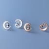 2025 Trendy Moon & Reindeer Christmas Stud Earrings: Cute, Fresh Style
