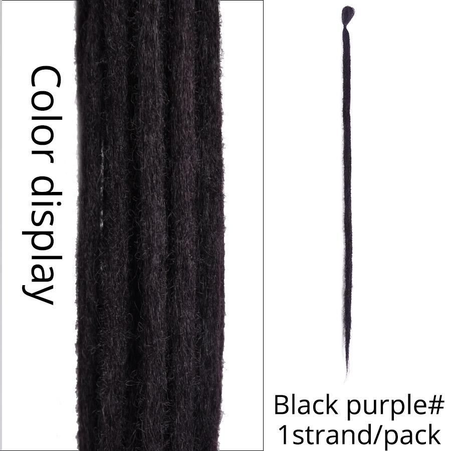 Estensioni Dreadlock fatte a mano al 100% Moda Reggae Capelli 20 pollici Morbidi Dreadlock all'uncinetto Trecce Capelli Ombre Colore 5 Pz / lotto