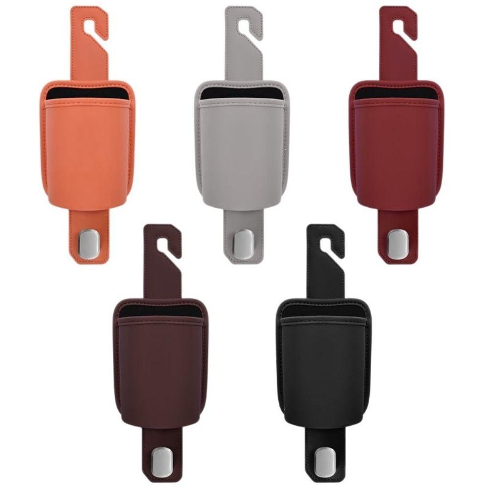Universal Car Hanging Drink Holder Leather Seat Back Storage Rack Beverage Holder  Car Supplies