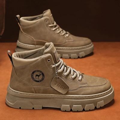 Men's Sneakers Loafers Shoes for Men Men's Autumn Sneakers Sports and Leisure Non-slip Wear-resistant Mid-top Ankle Boots New