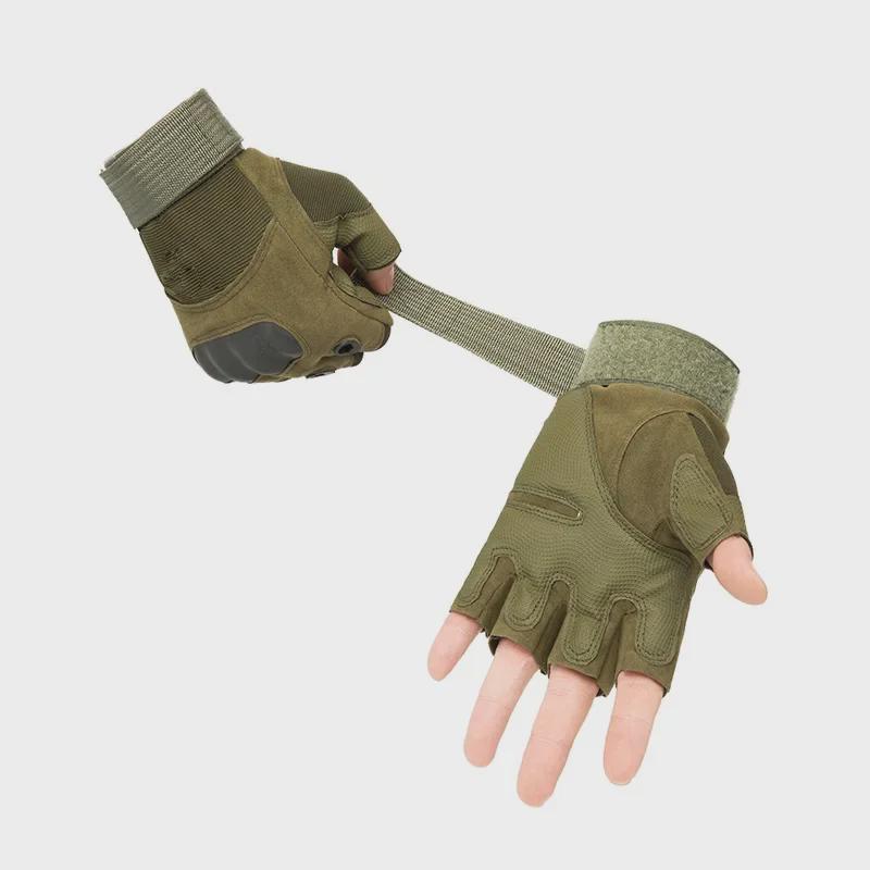 Half-Finger Tactical Gloves for Outdoor Sports, Cycling & Mountaineering – Non-Slip, Wear-Resistant, Fingerless Design