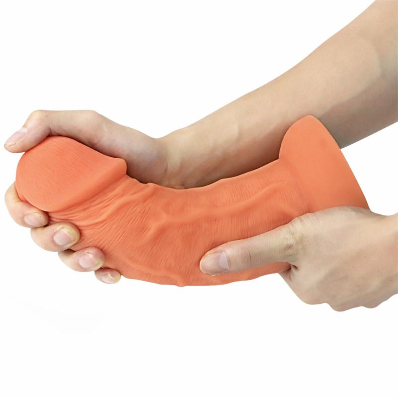 Female Silicone 6.5cm Egg-free Stubby Giant Cock Big Male Simulation Penis Penis Super Large Vagina Props
