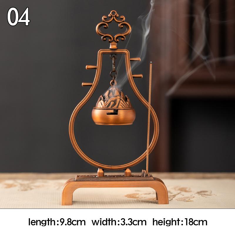 Retro Räuchergefäß Hohllegierung Hängendes Räuchergefäß Haushalt Räucherstäbchen Ornament Lotusbrenner Heim Büro Dekor Neu
