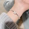 Flowering Bow Bracelet Female Niche Design Sweet Girl On the Run Princess Adjustable Bracelet