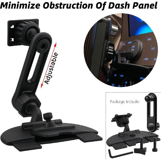 Support pour Emplacement CD pour Écran Carplay Bille de 17 mm pour GPS Garmin Nuvi Téléphone Portable dans la Voiture Moniteur 4"-11" Android Auto Tablette Porte-CD