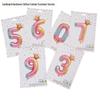 40-inch Gradient Crown Number Balloon for Children's Birthday Decorations - Aluminum Film Balloon