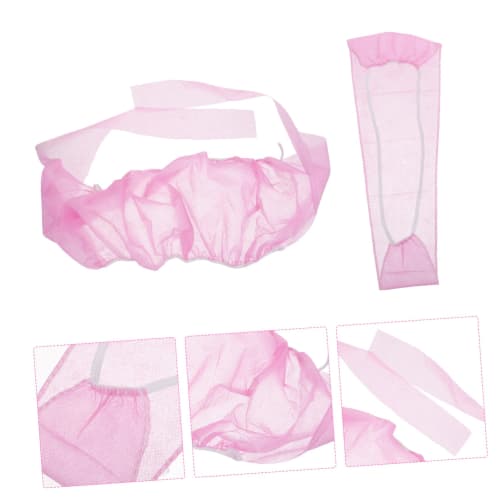 Parliky Spa Underwear and Bra Set, Disposable Nonwoven Bra and Panties for Sauna and Spa Care, Pink, 20-Pack