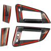 Carbon Fiber Style Exterior Side Door Handles Cover Trim Accessories for Nissan 370Z
