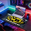 Custom Name Personalized Borussia Dortmund Pattern Mousepad, Laptop PC Desk Mat, Decorative Desk Mat for Home Keyboard Pad Gift