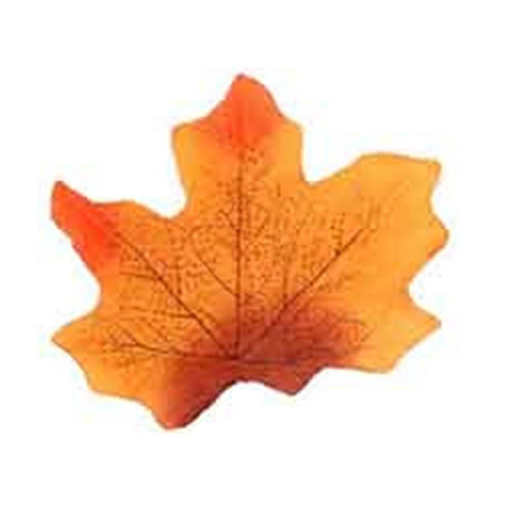 100Pcs Artificial Silk Maple Leaf Autumn Fake Leaves Garland Maple Leaves Vine Thanksgiving Wedding Party