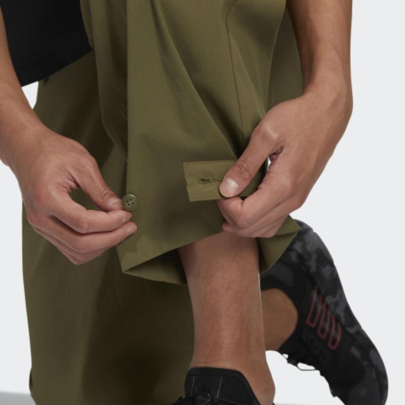 Adidas Originals Trefoil Open Hem Classic Casual Track Pants Men Bottoms Dark-Olive-Green HU1234