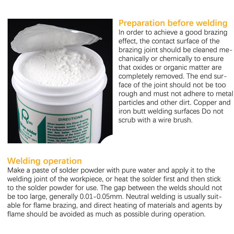 100G Soldering Paste Flux Silver Brass Brazing Powder For Welding Copper Aluminum Welding Material