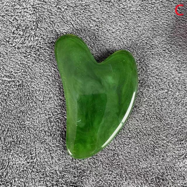 Rășină naturală piatră de jad Gua Sha guașă răzuitor masaj pentru față, corp, pielea facială, ridicarea ridurilor, eliminarea frumuseții SPA instrumente de îngrijire