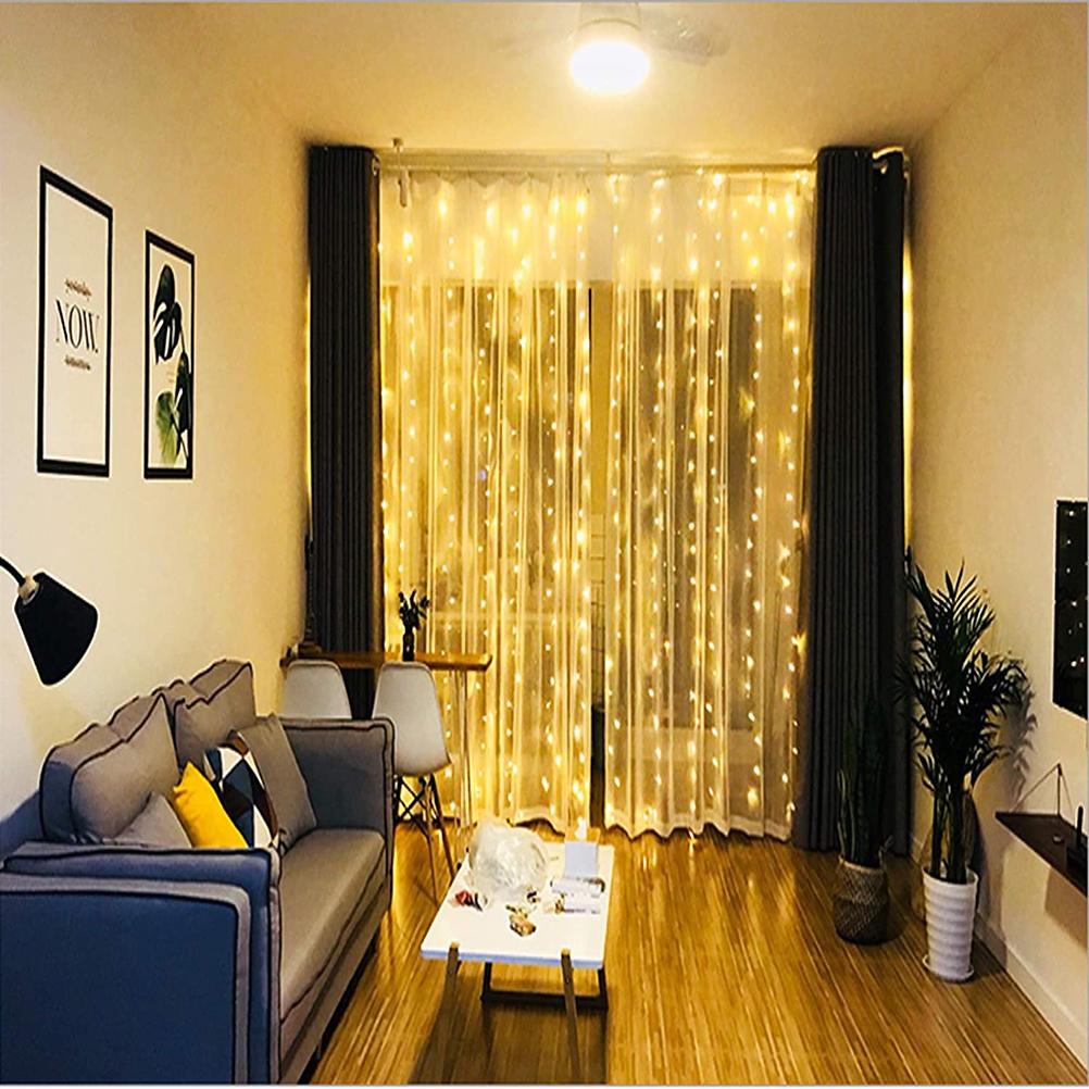 

LED Curtain Light Window Lights Waterproof Eye Catching Waterfall Window Light for Room Balcony Tent