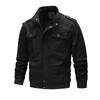 Spring and Autumn Cotton Jacket Jacket Washed Cotton Military Outdoor Jacket Plus Size