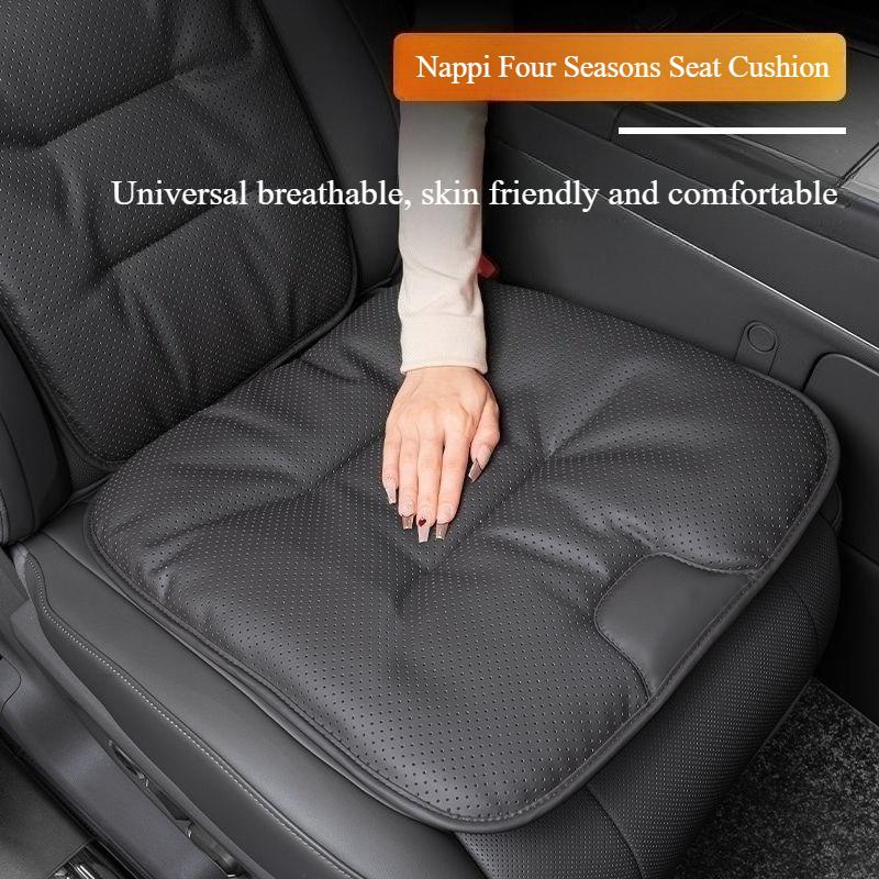 Nappi Leather Universal Premium Car Seat Cushion Breathable All-Season Comfort New Car Seat Covers Seat Accessories