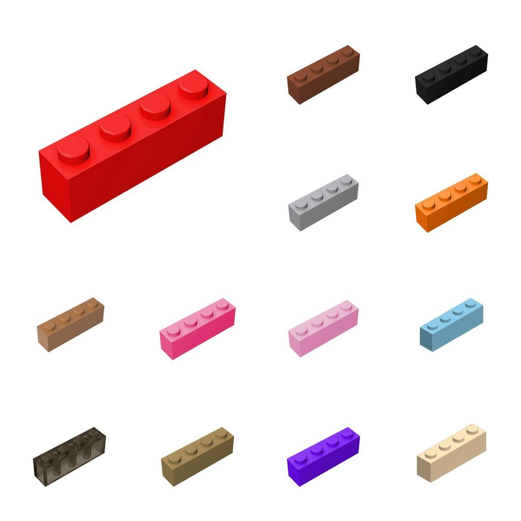 50ks 3010 1x4 Bodové Silné Kostky Hračky Pro Technické Stavebnice Dárek Kompatibilní Stavebnice Montážní Příslušenství DIY MOC