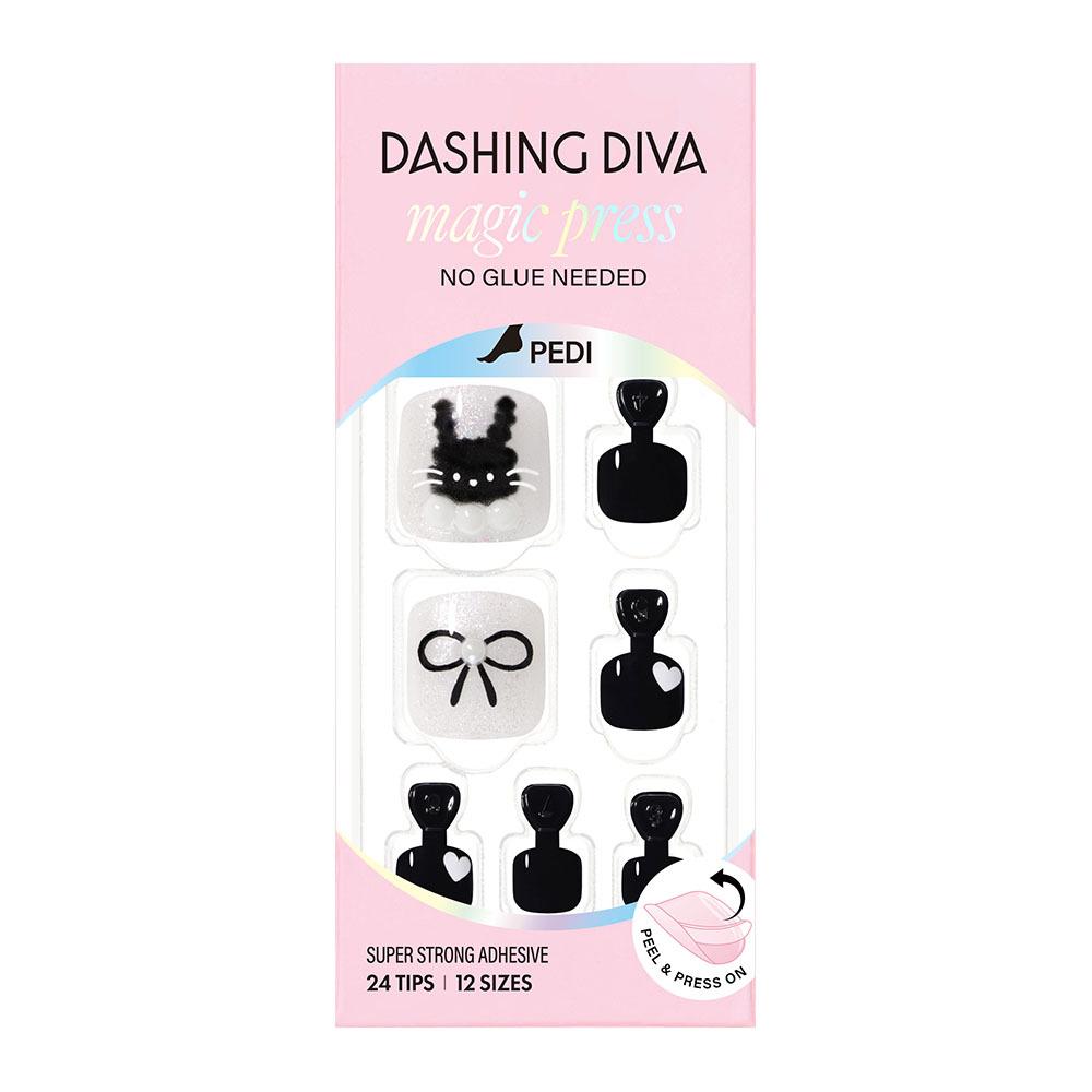 

DASHING DIVA Magic Press Nail/Pedi 62 types [NEW/Jang Won-young Pick] Pedi Black Rabbit
