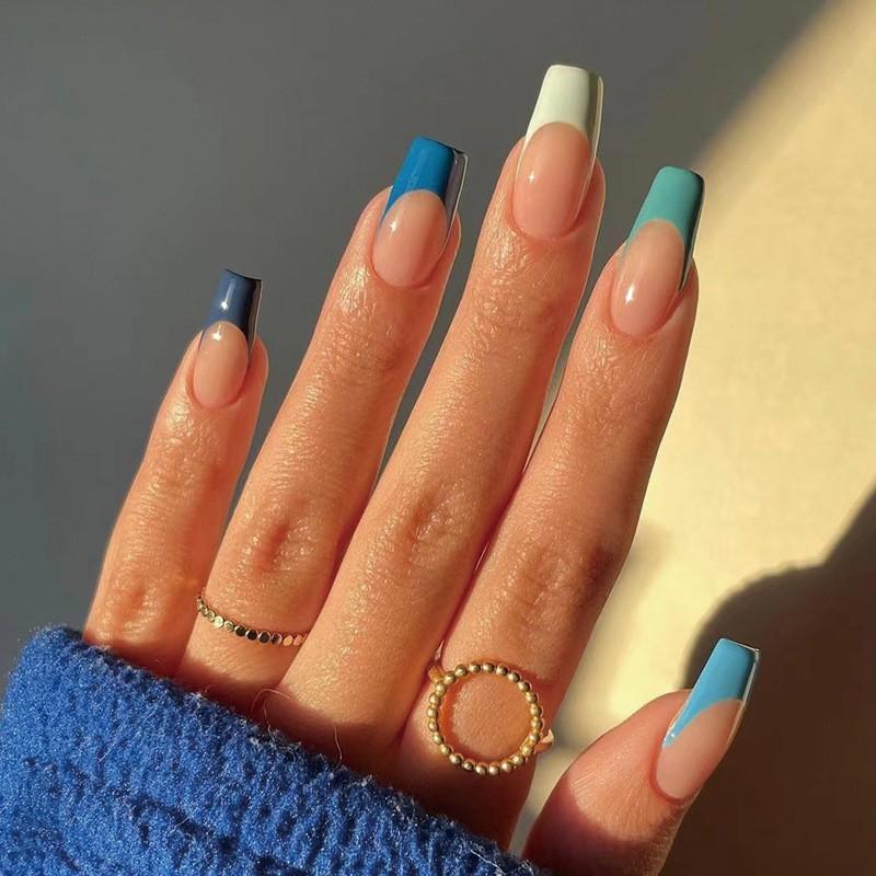 

Five Color French Ballet Wearing Fake Armor Cross-border European American Finished Products Nails Nail Art Patches Detachable Plates