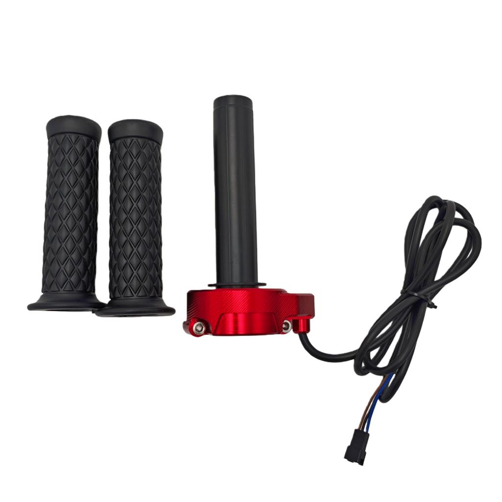 Colorful CNC Ebike Surron Style Full Twist Throttle with Hand Grips SM 3pin Plug 36V 48V 52V 60V 72V Electric Bicycle