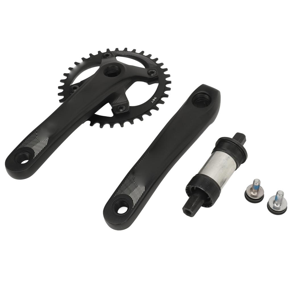 Bike Crankset Square 104BCD Crank 36T Chainring Sprocket Bottom Bracket Aluminum Alloy Bike Parts