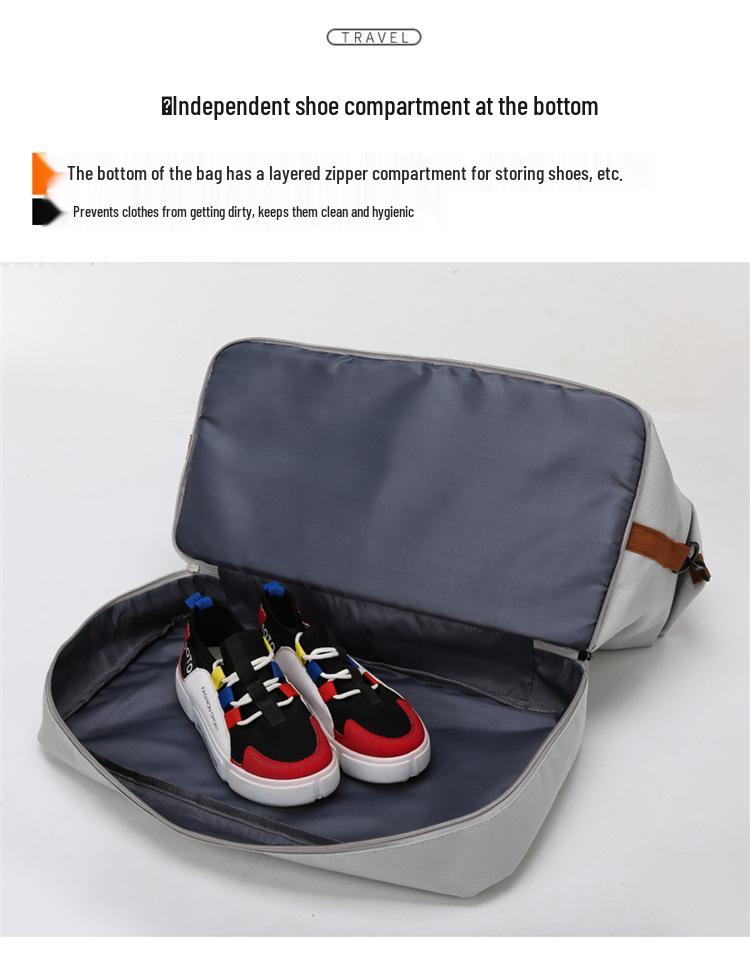 Women's Lightweight Water-Resistant Travel Bag with Wet/Dry Separation