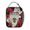 Cat Anime Lunch Bag Dandadan Lucky Turbo Granny Fashion Lunch Box School Portable Insulated Tote Food Bags Graphic Cooler Bag