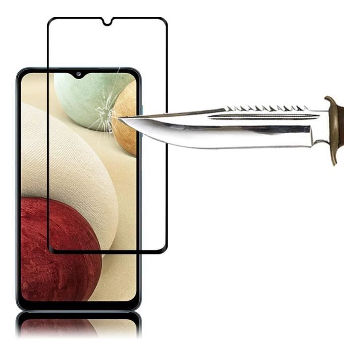 Film de protection d'écran - annaPrime - Samsung Galaxy A12 - Verre Trempé - Noir - Résistant aux rayures