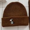 Puppy Embroidered Scarf, Hat, Headgear, Female Autumn and Winter Warm Face Small Knitted Wool Hat Outdoor Leisure