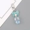 Adorable Bear Keychain Pendant Stylish Bowknot Keyrings Multifunctional Bag Pendant Key Holder Suitable for Couples