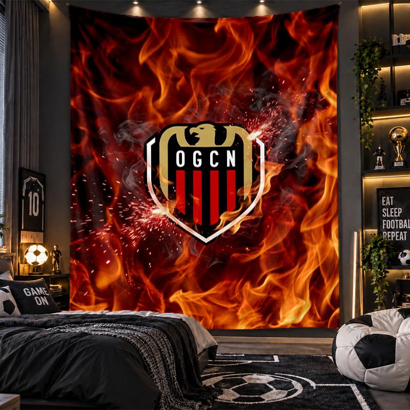 Wall Hanging Tapestry OGC Nice FC Print Cloth for Living Room Bedroom Home Decor