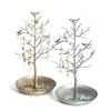 Multi-Function Alloy Jewelry Organizer Display Stand With Bird Tree Design